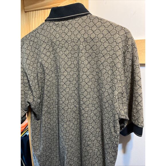 VTG Steve Stricker Fairway Sport Polo 100% Cotton Mens M Short Sleeve Geometric - Picture 7 of 7